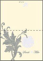 Nonpareil Letterpress Thank You Card Fold Design Small
