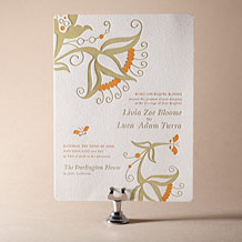 'Nouvina Letterpress Invitation Design Small'