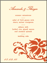 Odessa Letterpress Menu Design Small