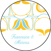 Onalisse Letterpress Coaster Design Small