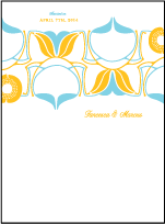 Onalisse Letterpress Thank You Card Flat Design Small