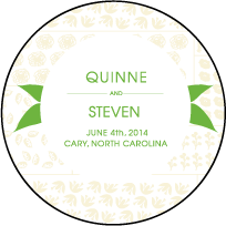 Organic Letterpress Coaster Design Small