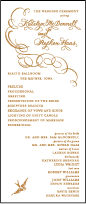 Ornate Flourish Letterpress Program Tea Design Small