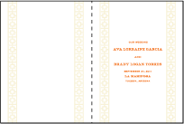 Palmas Letterpress Program Design Small