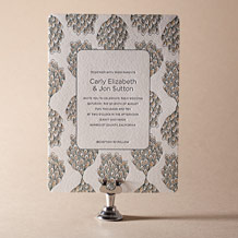 'Panache Letterpress Invitation Design Small'