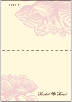 Pavilion Letterpress Thank You Card Fold Design Small