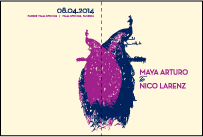 Peacock Full Body Letterpress Program Design Small