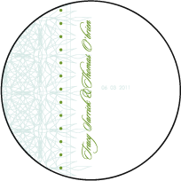 Petaline Letterpress Coaster Design Small