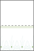 Petaline Letterpress Placecard Fold Design Small