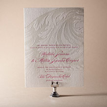 'Plume Letterpress Invitation Design Small'