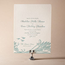 'Pochoir Letterpress Invitation Design Small'