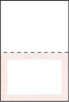 Polka Stripe Letterpress Placecard Fold Design Small