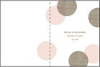 Polka Stripe Letterpress Program Design Small