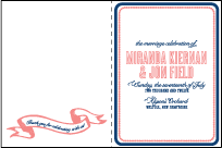 Popular Country Letterpress Program Design Small