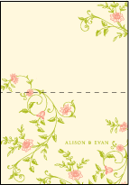 Printemps Letterpress Thank You Card Fold Design Small