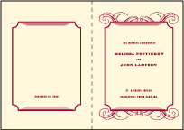 Promenade Letterpress Program Design Small