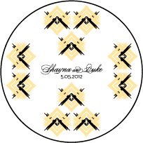 Promise Letterpress Coaster Design Small