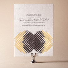 'Promise Letterpress Invitation Design Small'