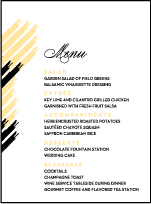 Promise Letterpress Menu Design Small