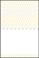 Pyramid Letterpress Placecard Fold Design Small
