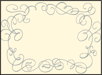 Revival Calligraphy Letterpress Favor Card Design Small