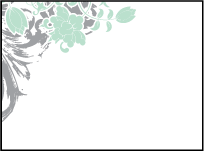 Rococo Elegance Letterpress Favor Card Design Small