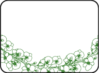 Romantic Floral Letterpress Favor Card Design Small