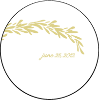 Rosemary Letterpress Coaster Design Small