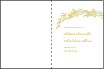 Rosemary Letterpress Program Design Small