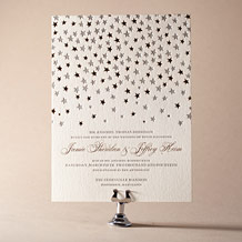 Royal Night Letterpress Invitation Design Small