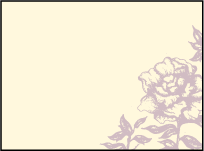 Royal Peony Letterpress Favor Card Design Small