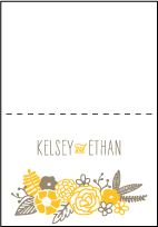 Rustic Jolene Letterpress Thank You Card Fold Design Small