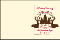 Rustic Lookout Letterpress Program Design Small