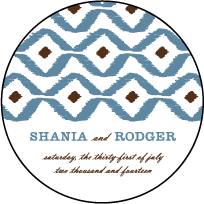 Santa Fe Letterpress Coaster Design Small