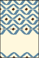 Santa Fe Letterpress Placecard Fold Design Small