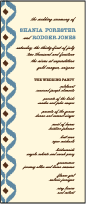 Santa Fe Letterpress Program Tea Design Small