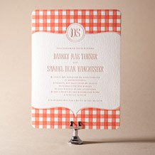 'Savannah Letterpress Invitation Design Small'