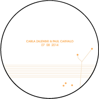 Seasonal Letterpress Coaster Design Small