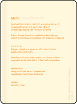 Seasonal Letterpress Menu Design Small