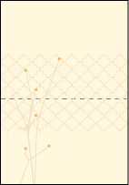 Seasonal Letterpress Placecard Fold Design Small