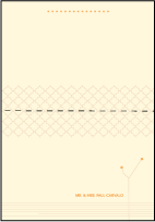 Seasonal Letterpress Thank You Card Fold Design Small