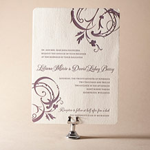'Sevilla Letterpress Invitation Design Small'