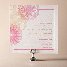 'Shelby Letterpress Invitation Design Small'