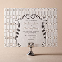 'Silhouette Letterpress Invitation Design Small'