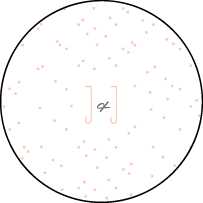 Simple Dot Letterpress Coaster Design Small