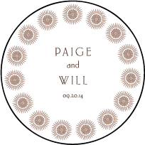 Soleil Letterpress Coaster Design Small
