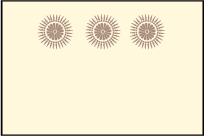 Soleil Letterpress Placecard Flat Design Small