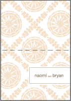 Solina Letterpress Thank You Card Fold Design Small
