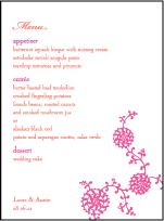 Somersby Letterpress Menu Design Small