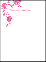 Somersby Letterpress Thank You Card Flat Design Small